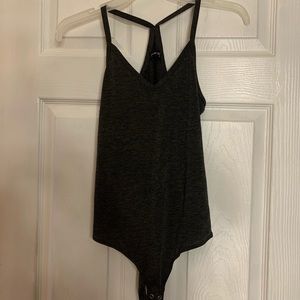 Charcoal Tank Bodysuit 🌚